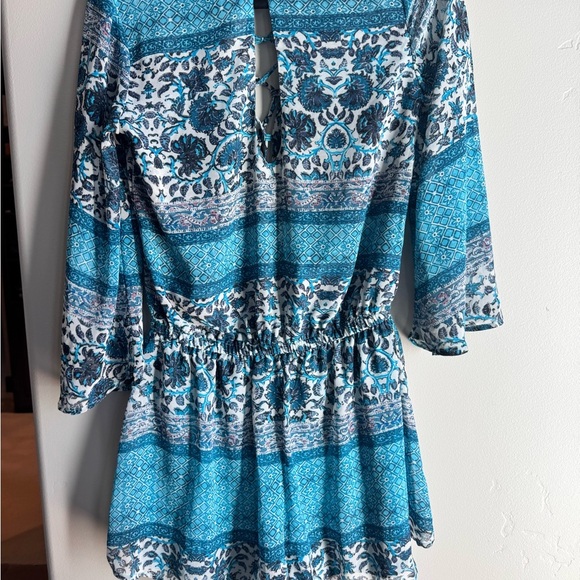 Show Me Your MuMu Blue Patterned Romper - Picture 6 of 7